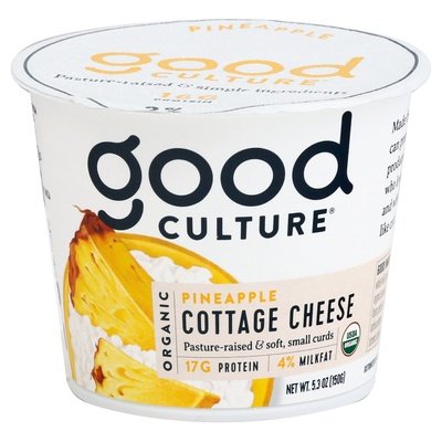 Good Culture Cottage Cheese Organic Pineapple Og2 12/5 OZ [UNFI #2947885] [ebt]