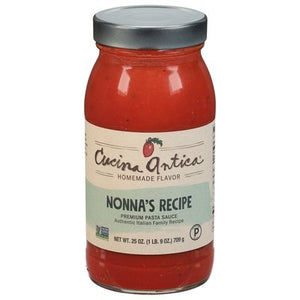 Cucina Antica Pasta Sauce Premium Homemade Flavor Nonnas Recipe 12/25 OZ [UNFI #2601441] [ebt]