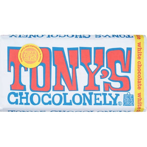 Tonys Chocolonely White Chocolate 15/6.35 oz [UNFI #3119989 ] [ebt]
