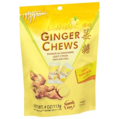 Prince Of Peace Ginger Chews Lemon 1/4 OZ [UNFI-CARLISLE #2448850] [ebt]