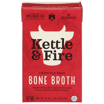Kettle & Fire Bone Broth Chipotle Beef 6/16.9 OZ [UNFI #2405942] [ebt]