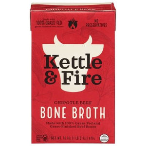 Kettle & Fire Bone Broth Chipotle Beef 6/16.9 OZ [UNFI #2405942] [ebt]