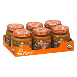 Happy Baby Carrot & Peas Stage 2 (6+ Months) Og2 6/4 OZ [UNFI #2533560] [ebt]