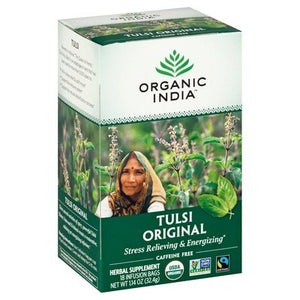 Organic India Herbal Supplement Tulsi Original Caffeine Free Infusion Bags Og2 6/18 BAG [UNFI #124966] [ebt]
