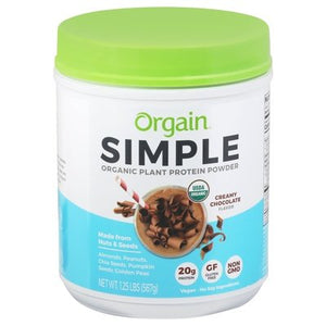 Orgain Plant Protein Powder Organic Creamy Chocolate Flavor Og2 1/1.25 LB Og2 [UNFI-CARLISLE #2637825]