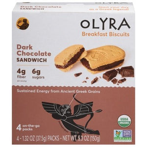 Olyra Breakfast Biscuits Dark Chocolate Og2 6/5.3 OZ [UNFI #2694727] [ebt]