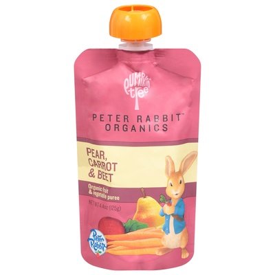 Peter Rabbit Organics Fruit & Vegetable Puree Pear Carrot & Beet Organic Og2 10/4.4 OZ [UNFI #1620533] [ebt]