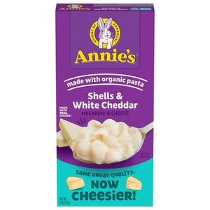 Annies Homegrown Macaroni & Cheese Shells & White Cheddar Og3 Og3 12/6 oz [UNFI #0688978 ] [ebt]