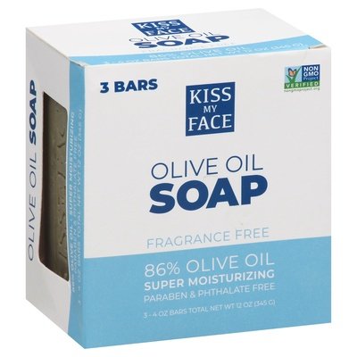 Kiss My Face Olive Oil Soap Fragrance Free 1/3/4 OZ [UNFI-CARLISLE #1141837] T