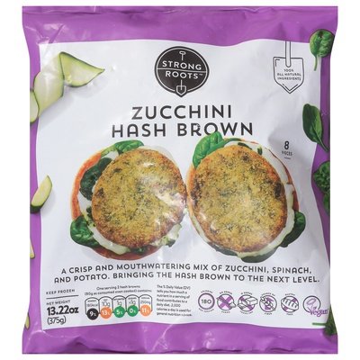 Strong Roots Hash Brown Zucchini 8/13.22 OZ [UNFI #2740447] [ebt]