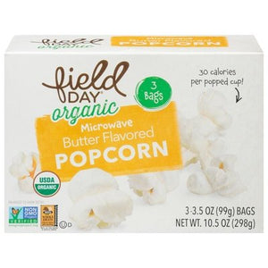 Field Day Popcorn Microwave Butter Flavored Og2 12/3/3.5 OZ [UNFI #1234830] [ebt]