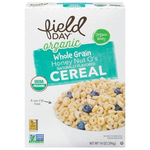 Field Day Cereal Organic Whole Grain Honey Nut Os Og2 14/14 OZ [UNFI #2469310] [ebt]