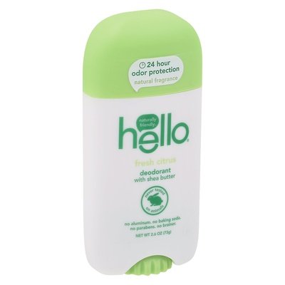 Hello Products Deodorant With Shea Butter Fresh Citrus 1/2.6 OZ [UNFI-CARLISLE #2709533] T