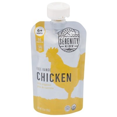 Serenity Kids Chicken Free Range 6+ Months Og3 6/3.5 OZ [UNFI-CARLISLE #2367167] [ebt]