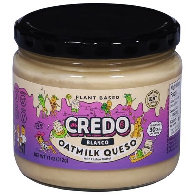 Credo Foods Queso With Cashew Butter Oatmilk Blanco Plant-Based 6/11 OZ [UNFI #3004017] [ebt]