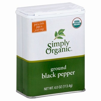 Simply Organic Black Pepper Ground Og2 6/4.0 OZ [UNFI-CARLISLE #1141878] [ebt]
