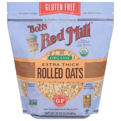 Bobs Red Mill Rolled Oats Organic Extra Thick Og2 4/32 OZ [UNFI #2275667] [ebt]