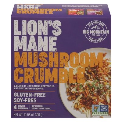 Big Mountain Foods Mushroom Crumble Lions Mane 8/10.58 OZ [UNFI #2867497] [ebt]