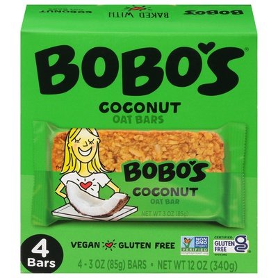 Bobos Oat Bars Oat Bars Coconut 6/4 PACK [UNFI #2465409] [ebt]