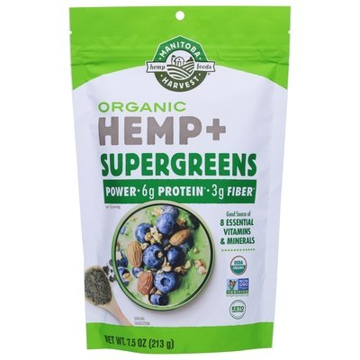 Manitoba Harvest Hemp + Supergreens Organic Og2 1/7.5 OZ [UNFI-CARLISLE #2834513]
