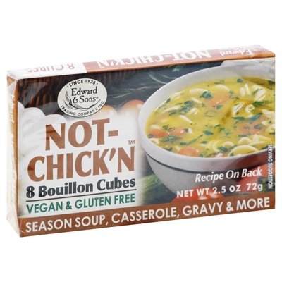 Edward & Sons Bouillon Cubes Not-Chickn 12/2.5 OZ [UNFI #154898] [ebt]