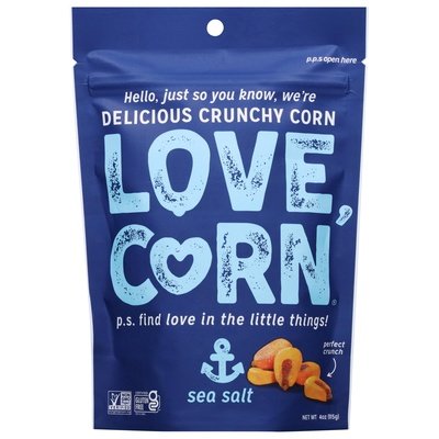 Love Corn Crunchy Corn Sea Salt 12/4 OZ [UNFI #2280659] [ebt]