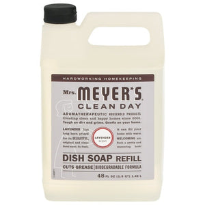 Mrs Meyers Clean Day Dish Soap Lavender Scent Refill 6/48 OZ [UNFI #2548394] T