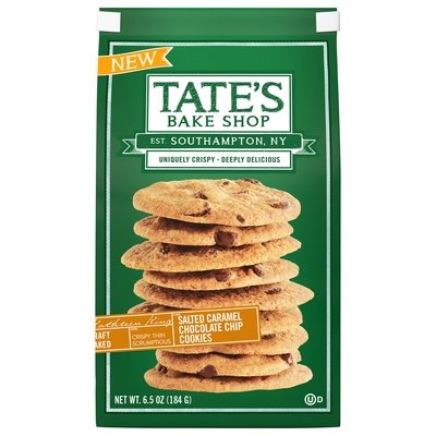Tates Bake Shop Cookies Salted Caramel Chocolate Chip 12/6.5 OZ [UNFI #3002680] [ebt]