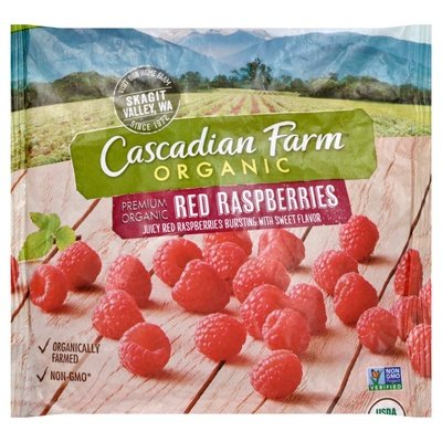 Cascadian Farm Raspberries Red Premium Organic Og2 12/8 OZ [UNFI #1846161] [ebt]