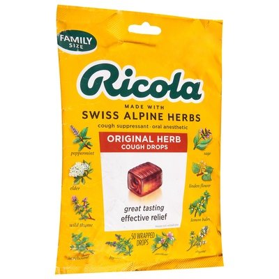Ricola Cough Drops Original Herb Family Size 6/45 CT [UNFI-CARLISLE #2874709] [ebt]