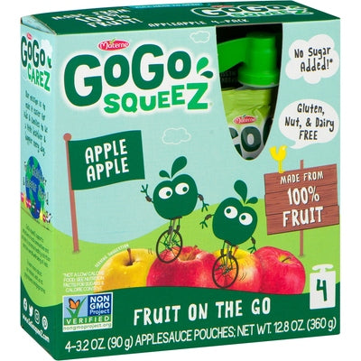 Gogo Squeez Applesauce 12/4/3.2 OZ [UNFI #449728] [ebt]