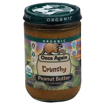 Once Again Peanut Butter Crunchy No Salt Added Og2 6/16 OZ [UNFI #2615060] [ebt]