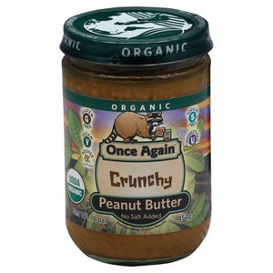 Once Again Peanut Butter Crunchy No Salt Added Og2 6/16 OZ [UNFI #2615060] [ebt]