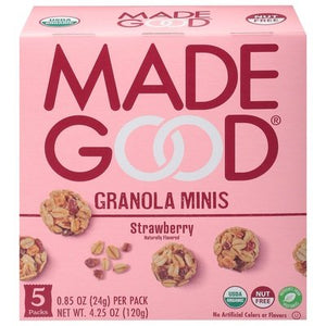 Made Good Granola Minis Strawberry 5 Packs Og2 6/5/.85OZ [UNFI #2722379] [ebt]