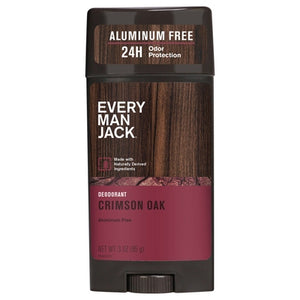 Every Man Jack Deodorant Aluminum Free Crimson Oak 1/3 oz [UNFI-CARLISLE #3175148] T