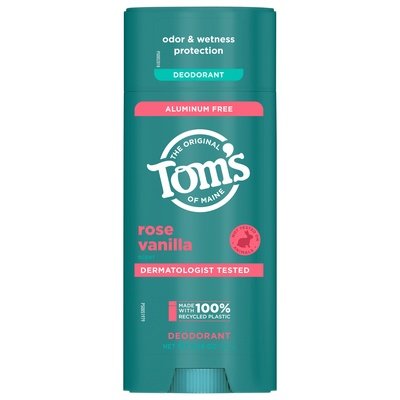 Toms Of Maine Deodorant Rose Vanilla Scent Aluminum Free 1/3.25 OZ [UNFI-CARLISLE #3037702] T