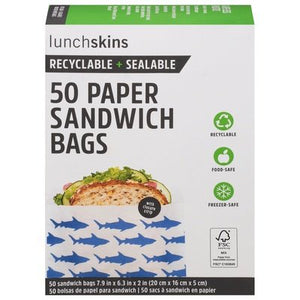 Lunchskins Paper Sandwich Bags 12/50 CT [UNFI #2108975] T