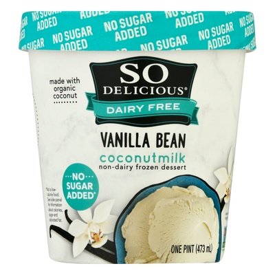 So Delicious Frozen Dessert Coconutmilk Non-Dairy Vanilla Bean Og3 8/PINT [UNFI #994715] [ebt]