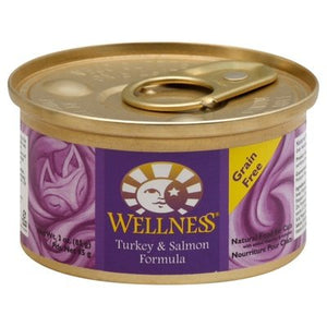 Wellness Food For Cats Turkey & Salmon Formula 24/3 OZ [UNFI #0552117]
