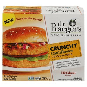 Dr Praegers Veggie Burgers Cauliflower Crunchy 6/10 OZ [UNFI #3006954] [ebt]