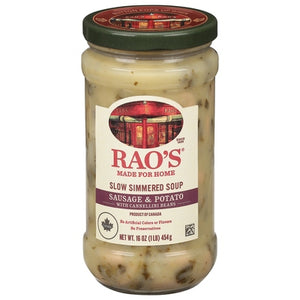 Raos Soup Slow Simmered Sausage & Potato With Cannellini Beans 6/16 oz [UNFI #2580264 ] [ebt]