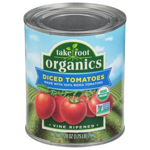 Take Root Organics Diced Tomatoes Vine Ripened Og2 6/28 OZ [UNFI #2941532] [ebt]