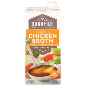 Bonafide Provisions Chicken Broth Organic Og2 6/32 OZ [UNFI #2724995] [ebt]
