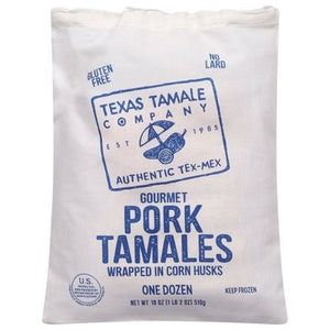 Texas Tamale Co Pork Tamales Gourmet 8/12 CT [UNFI #1677541] [ebt]