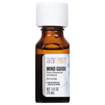 Aura Cacia Pure Essential Oil Blend Focusing Mind Guide 1/.5 oz [UNFI-CARLISLE #2414316] T