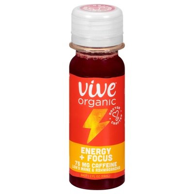 Vive Organic Shot Lions Mane & Ashwagandha Energy + Focus Og2 12/2 OZ [UNFI #2539310] [ebt] T