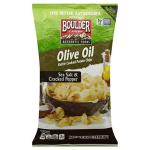 Boulder Canyon Potato Chips Kettle Cooked Olive Oil 12/6 OZ [UNFI #1240142] [ebt]