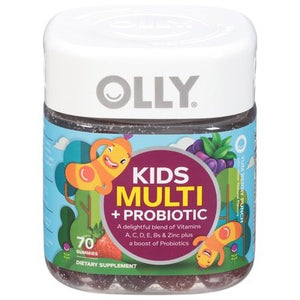 Olly Multi + Probiotic Kids Gummies Yum Berry Punch 1/70 CT [UNFI-CARLISLE #2288066]