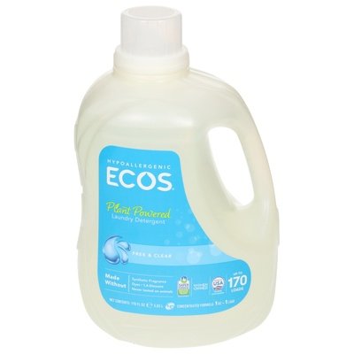 Ecos Laundry Detergent Free & Clear Plant Powered 2/170 OZ [UNFI #1166602] T
