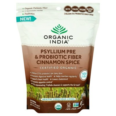 Organic India Psyllium Pre & Probiotic Fiber Cinnamon Spice Og2 1/10 OZ [UNFI-CARLISLE #2974830]